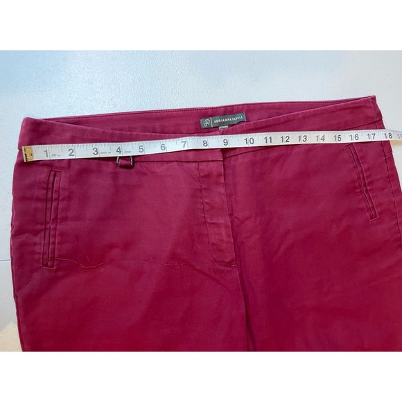 Adrianna Papell Womens Dress Pants Cropped Mid Rise Hot Pink Size 12 - Picture 3 of 8